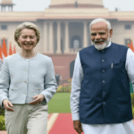 India and European Union leaders discussing India EU Free Trade Agreement at summit