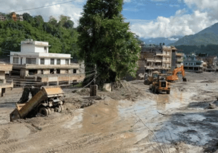 Nepal Flood disaster aftermath and reconstruction of 20000 houses